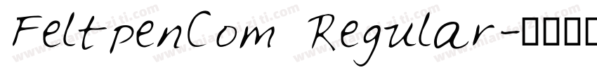 FeltpenCom Regular字体转换